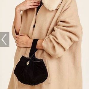 Clare V. Silk Velvet Chou Chou Bag black